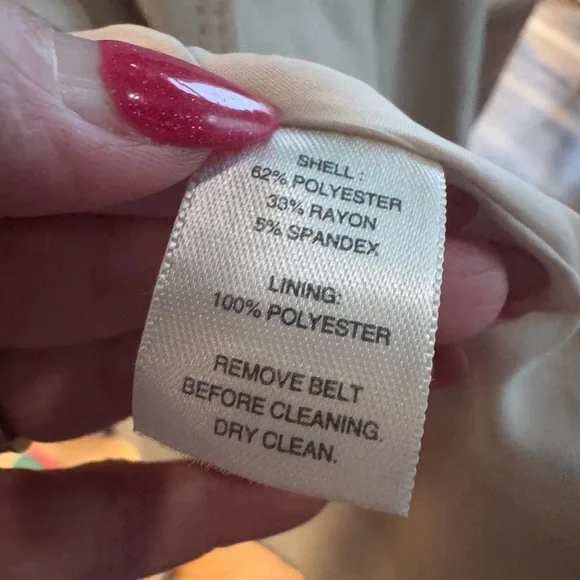 White House Black Market Khaki Blazer Size 14 EUC - Picture 8 of 10